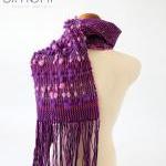 Sweet Rose Hand Woven Scarf