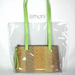 I Love Colours Plastic Bag With Hand-woven Purse..